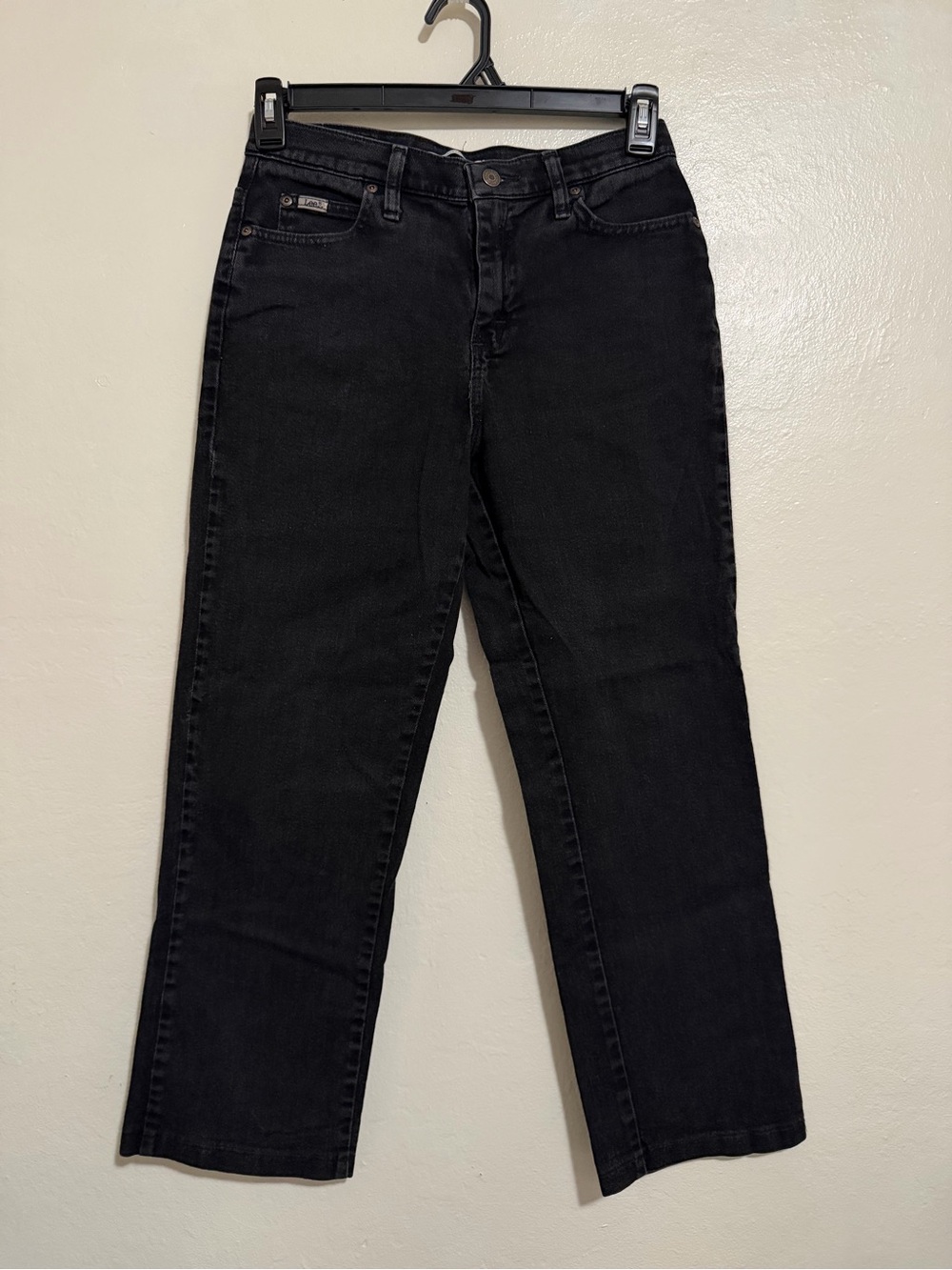 Lee Relaxed Straight-Leg Black Jeans